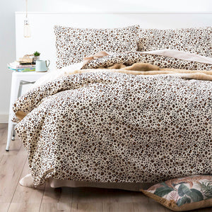 Park Avenue Snow Leopard Flannelette Quilt Cover set