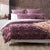 Renee Taylor Riley Quilt Cover Tufted Cotton Chenille Set Grape