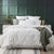 Renee Taylor Moroccan Quilt Cover Tufted Cotton Chenille Set White