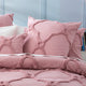 Renee Taylor Moroccan Quilt Cover Tufted Cotton Chenille Set Blush