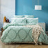 Renee Taylor Moroccan Quilt Cover Tufted Cotton Chenille Set Sage