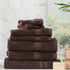 Renee Taylor Stella Bamboo Towel Sets Cocoa