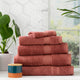 Renee Taylor Stella Bamboo Towels Brick
