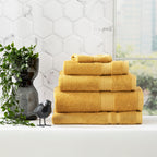 Renee Taylor Stella Bamboo Towel Sets Mustard