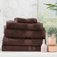 Renee Taylor Stella Bamboo Towels Cocoa