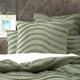 Cloud Linen Wave Quilt Cover Tufted Cotton Chenille Set Sage