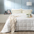 Ddecor Home Checks Comforter sets Cotton Jacquard White