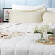 Ddecor Home Checks Comforter sets Cotton Jacquard White