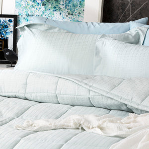 Ddecor Home Binary Comforter sets Cotton Jacquard Sage