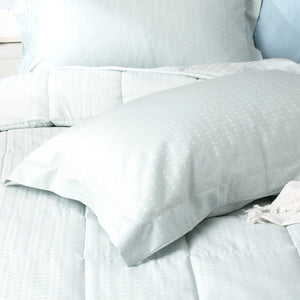 Ddecor Home Binary Comforter sets Cotton Jacquard Sage