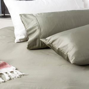 Park Avenue Bamboo Quilt Cover Set 500 Thread Count Jade