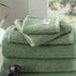Renee Taylor Cobblestone Ribbed Towels Sage