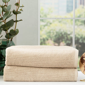 Renee Taylor Cobblestone Ribbed Bath Towel Sets  Stone