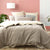 Renee Taylor Essentials Vintage Reversible Quilt Cover Charcoal