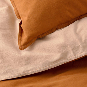 Renee Taylor Essentials Vintage Reversible Quilt Cover Wood