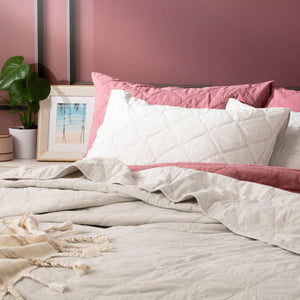 Renee Taylor Attwood Quilted Coverlet Dove