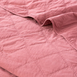 Renee Taylor Attwood Quilted Coverlet Rose