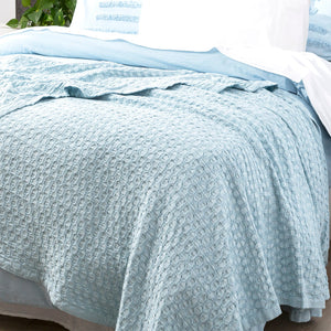 Renee Taylor Waffle Blanket Lexico Sky