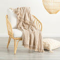 Renee Taylor Throw Alysian Cotton textured Sand