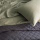 Renee Taylor Cavallo Linen Quilt cover Jade