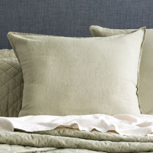 Renee Taylor Cavallo Linen Quilt cover Jade