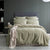 Renee Taylor Cavallo Linen Quilt cover Jade