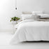 Renee Taylor Elegance Waffle Quilt Cover set Cotton White