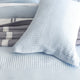 Renee Taylor Elegance Waffle Quilt Cover set Cotton Sky