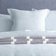 Renee Taylor Elegance Waffle Quilt Cover set Cotton Sky