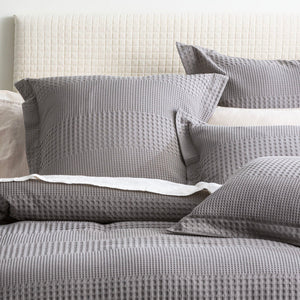 Renee Taylor Elegance Waffle Quilt Cover set Cotton Fossil