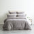 Renee Taylor Elegance Waffle Quilt Cover set Cotton Fossil