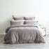 Renee Taylor Elegance Waffle Quilt Cover set Cotton Fossil