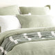 Renee Taylor Elegance Waffle Quilt Cover set Cotton Moss