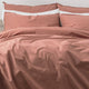 Renee Taylor Quilt Cover Helena Stone washed Set Redwood