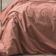 Renee Taylor Quilt Cover Helena Stone washed Set Redwood