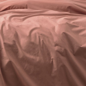 Renee Taylor Quilt Cover Helena Stone washed Set Redwood