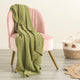 Renee Taylor Throw Cotton Knitted Moss Sage