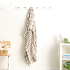Renee Taylor Throw Vinatge washed Textured Cotton Atlantic Tan