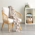 Renee Taylor Throw Vinatge washed Textured Cotton Atlantic Tan
