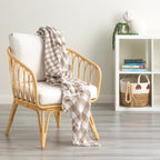 Renee Taylor Throw Vinatge washed Textured Cotton Atlantic Tan