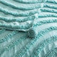 Renee Taylor Wave Cotton Chenille Throw Aqua