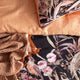 Renee Taylor Grevillea Onyx Quilt cover set 300 Thread Count Cotton Reversible