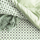 Renee Taylor Chessboard Sage Quilt cover set 300 Thread Count Cotton Reversible