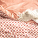 Renee Taylor Chessboard Cedar Quilt cover set 300 Thread Count Cotton Reversible