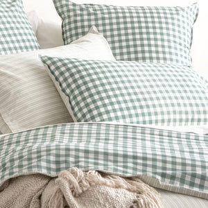 Renee Taylor Vintage washed cotton Alison Quilt cover set Forest