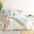 Renee Taylor Vintage washed cotton Alison Quilt cover set Forest