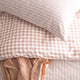 Renee Taylor Vintage washed cotton Alison Quilt cover set Clay
