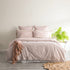 Renee Taylor Vintage washed cotton Alison Quilt cover set Clay