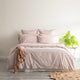 Renee Taylor Vintage washed cotton Alison Quilt cover set Clay