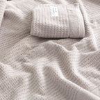 Renee Taylor Cambridge Waffle Towel Sets Pumice Stone